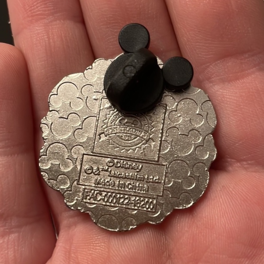 Disney Silver and Teal Snowflake Pin - Picture 3 of 3